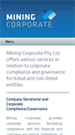 Mobile Screenshot of miningcorporate.com.au